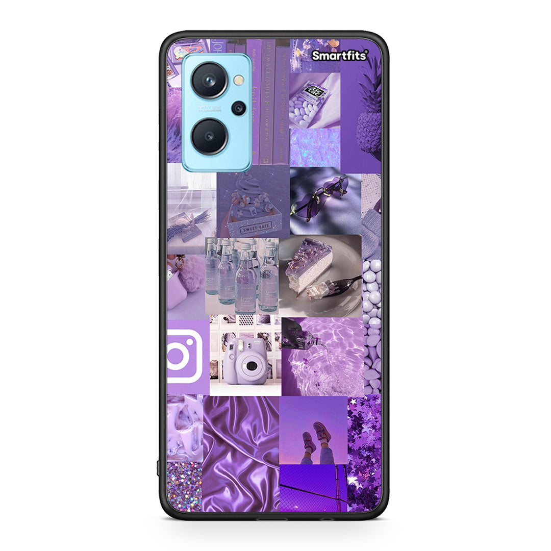 Purple Aesthetic Collage - Realme 9i θήκη