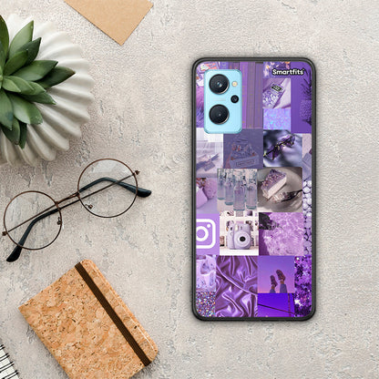 Purple Aesthetic Collage - Oppo A96 θήκη