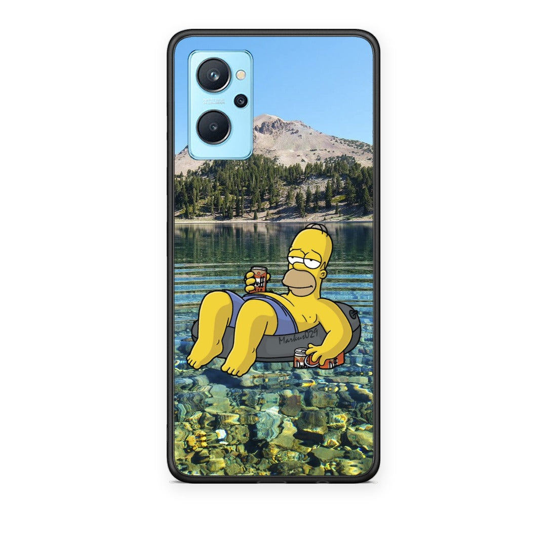 Θήκη Oppo A96 Summer Happiness από τη Smartfits με σχέδιο στο πίσω μέρος και μαύρο περίβλημα | Oppo A96 Summer Happiness case with colorful back and black bezels
