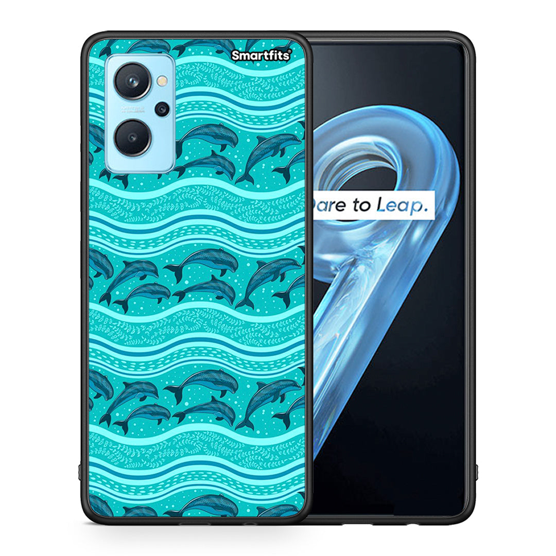 Swimming Dolphins - Oppo A96 θήκη