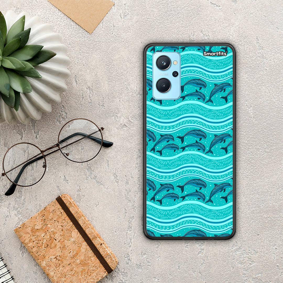 Swimming Dolphins - Oppo A96 θήκη