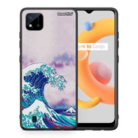 Thumbnail for Θήκη Realme C11 2021 Blue Waves από τη Smartfits με σχέδιο στο πίσω μέρος και μαύρο περίβλημα | Realme C11 2021 Blue Waves case with colorful back and black bezels