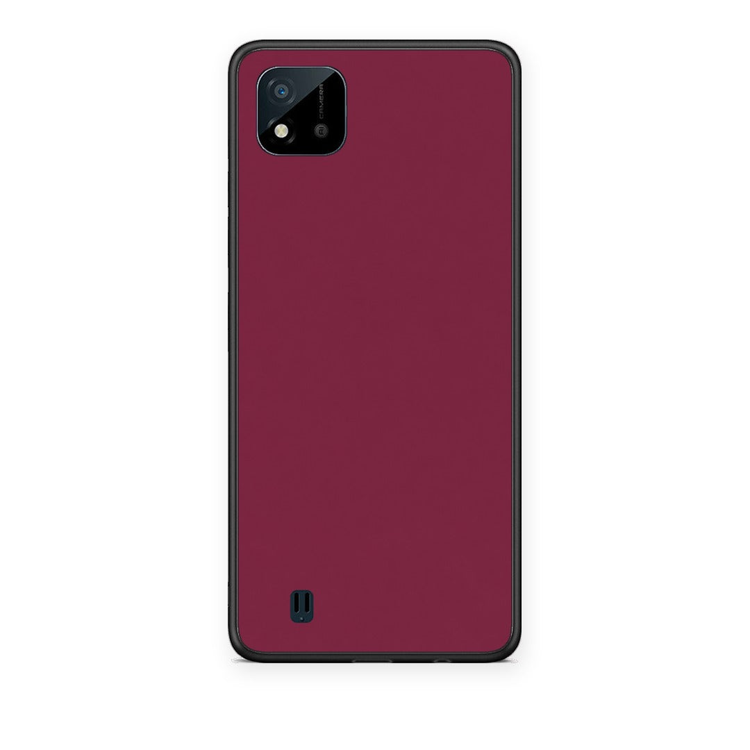 Θήκη Realme C11 2021 / C20 Burgundy από τη Smartfits με σχέδιο στο πίσω μέρος και μαύρο περίβλημα | Realme C11 2021 / C20 Burgundy case with colorful back and black bezels