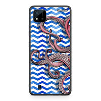 Thumbnail for Realme C11 2021 Chevron Devilfish θήκη από τη Smartfits με σχέδιο στο πίσω μέρος και μαύρο περίβλημα | Smartphone case with colorful back and black bezels by Smartfits
