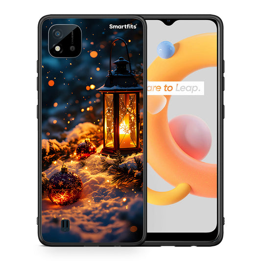 Θήκη Realme C11 2021 Christmas Ornaments από τη Smartfits με σχέδιο στο πίσω μέρος και μαύρο περίβλημα | Realme C11 2021 Christmas Ornaments case with colorful back and black bezels