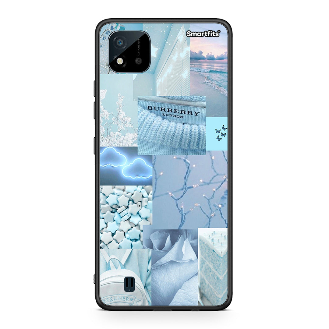Realme C11 2021 Ciel Aesthetic Collage θήκη από τη Smartfits με σχέδιο στο πίσω μέρος και μαύρο περίβλημα | Smartphone case with colorful back and black bezels by Smartfits