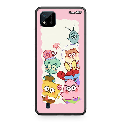Realme C11 2021 Cute Companion θήκη από τη Smartfits με σχέδιο στο πίσω μέρος και μαύρο περίβλημα | Smartphone case with colorful back and black bezels by Smartfits