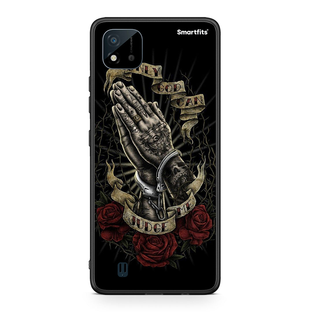 Realme C11 2021 Judge By God θήκη από τη Smartfits με σχέδιο στο πίσω μέρος και μαύρο περίβλημα | Smartphone case with colorful back and black bezels by Smartfits