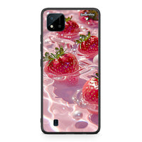 Thumbnail for Realme C11 2021 Juicy Strawberries θήκη από τη Smartfits με σχέδιο στο πίσω μέρος και μαύρο περίβλημα | Smartphone case with colorful back and black bezels by Smartfits