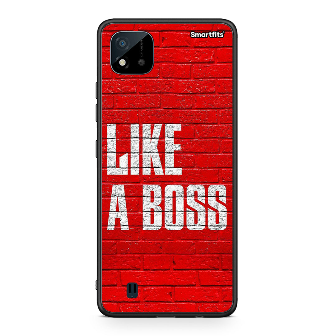 Realme C11 2021 Like A Boss θήκη από τη Smartfits με σχέδιο στο πίσω μέρος και μαύρο περίβλημα | Smartphone case with colorful back and black bezels by Smartfits