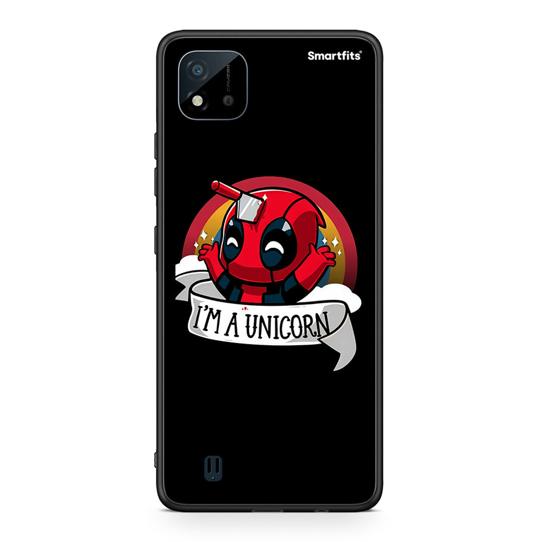 Realme C11 2021 Unicorn Deadpool θήκη από τη Smartfits με σχέδιο στο πίσω μέρος και μαύρο περίβλημα | Smartphone case with colorful back and black bezels by Smartfits