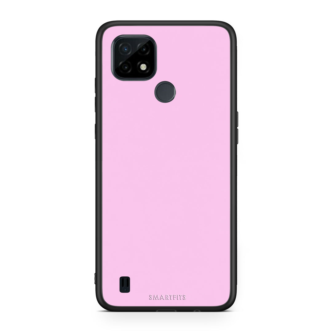 Θήκη Realme C21 Cotton Candy Pink από τη Smartfits με σχέδιο στο πίσω μέρος και μαύρο περίβλημα | Realme C21 Cotton Candy Pink case with colorful back and black bezels