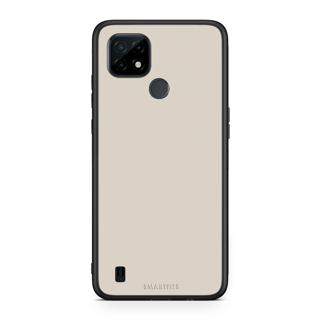 Θήκη Realme C21 Ivory Beige από τη Smartfits με σχέδιο στο πίσω μέρος και μαύρο περίβλημα | Realme C21 Ivory Beige case with colorful back and black bezels