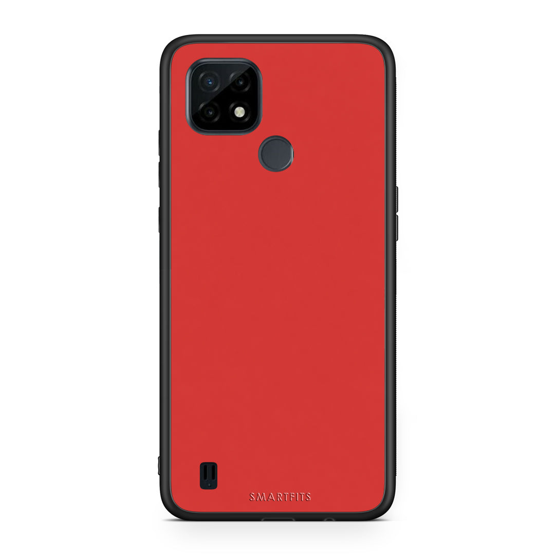 Θήκη Realme C21 Poppy Red από τη Smartfits με σχέδιο στο πίσω μέρος και μαύρο περίβλημα | Realme C21 Poppy Red case with colorful back and black bezels