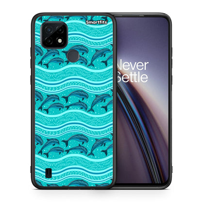 Swimming Dolphins - Realme C21 θήκη