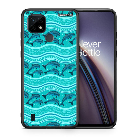 Swimming Dolphins - Realme C21 θήκη