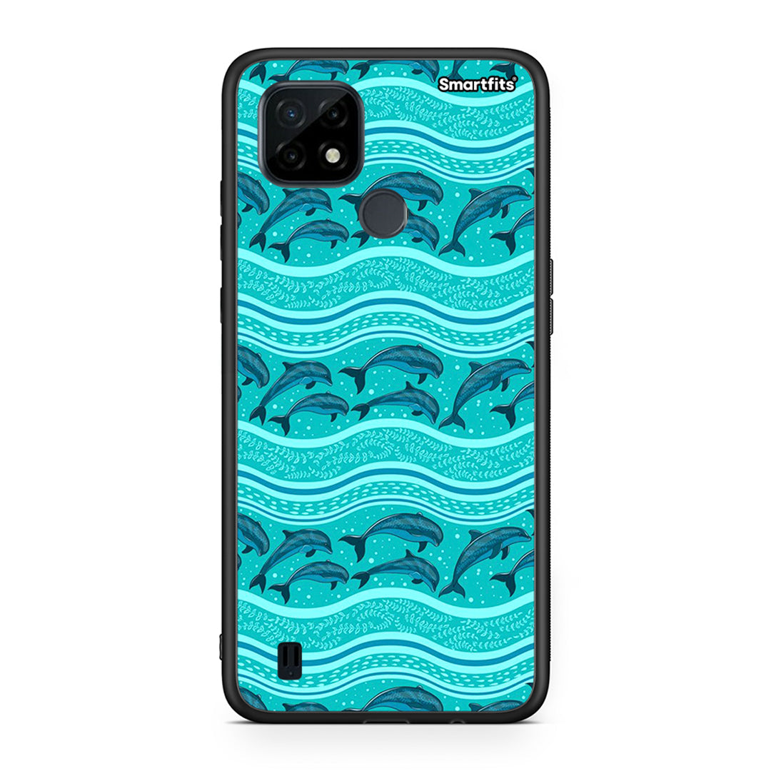 Swimming Dolphins - Realme C21 θήκη