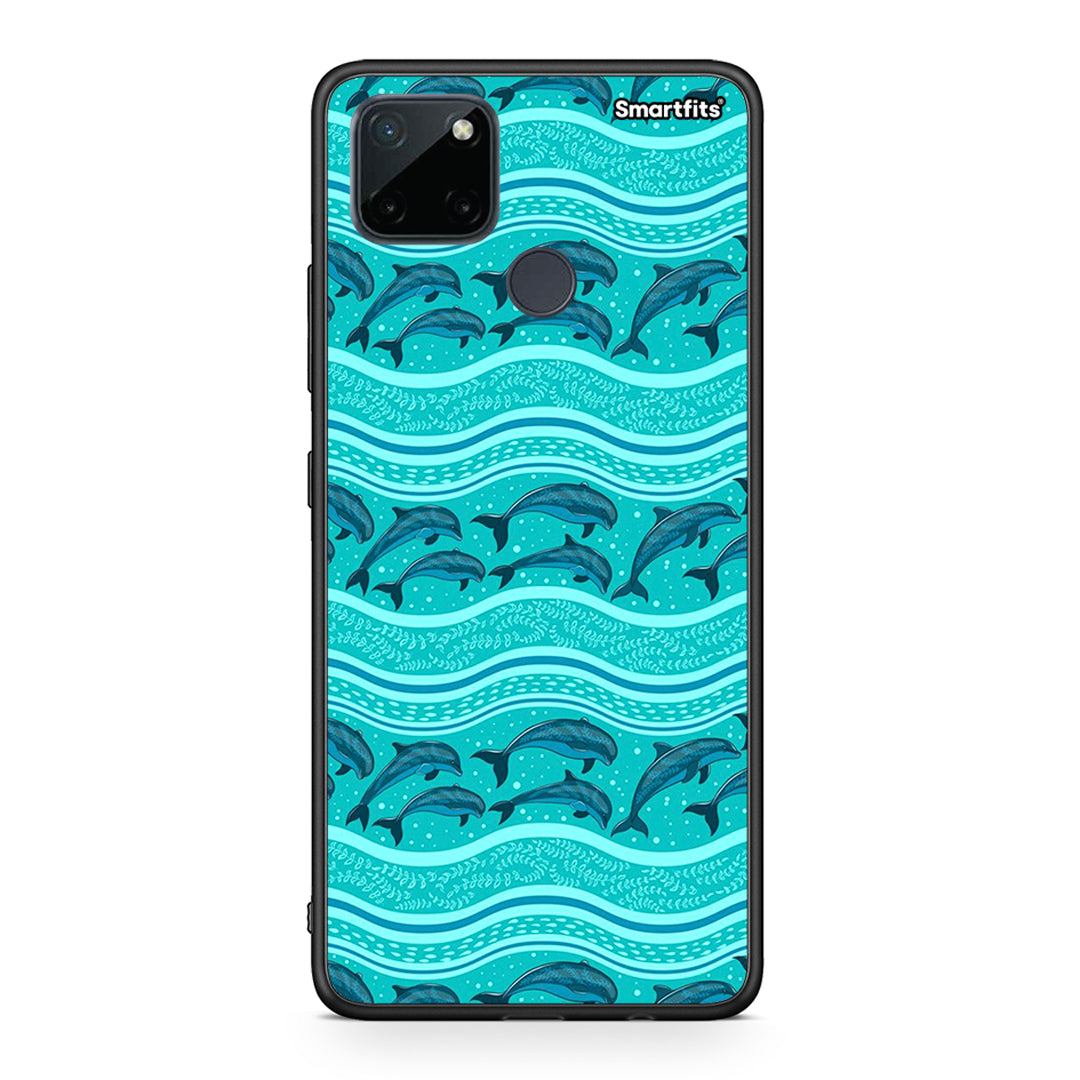 Swimming Dolphins - Realme C21Y / C25Y / 7i (Global) θήκη