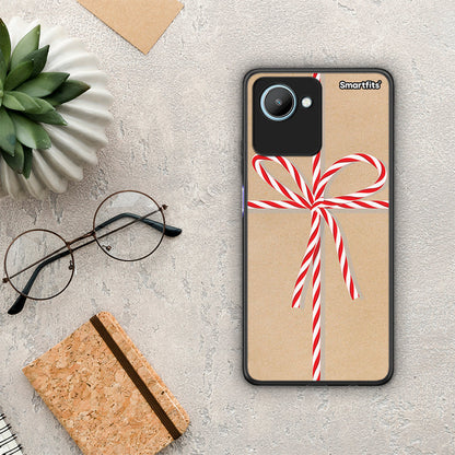 Θήκη Realme C30 Christmas Gift από τη Smartfits με σχέδιο στο πίσω μέρος και μαύρο περίβλημα | Realme C30 Christmas Gift Case with Colorful Back and Black Bezels