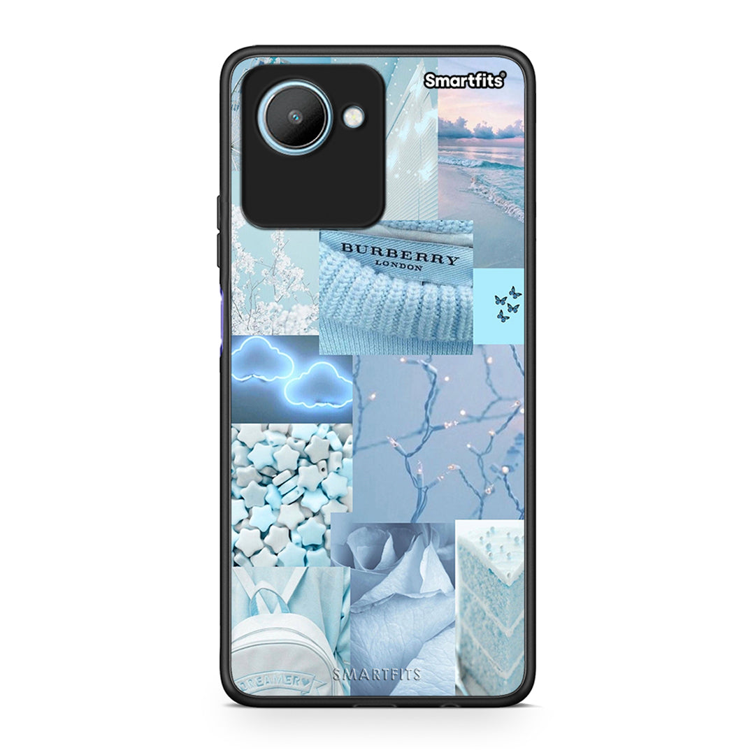 Θήκη Realme C30 Ciel Aesthetic Collage από τη Smartfits με σχέδιο στο πίσω μέρος και μαύρο περίβλημα | Realme C30 Ciel Aesthetic Collage Case with Colorful Back and Black Bezels