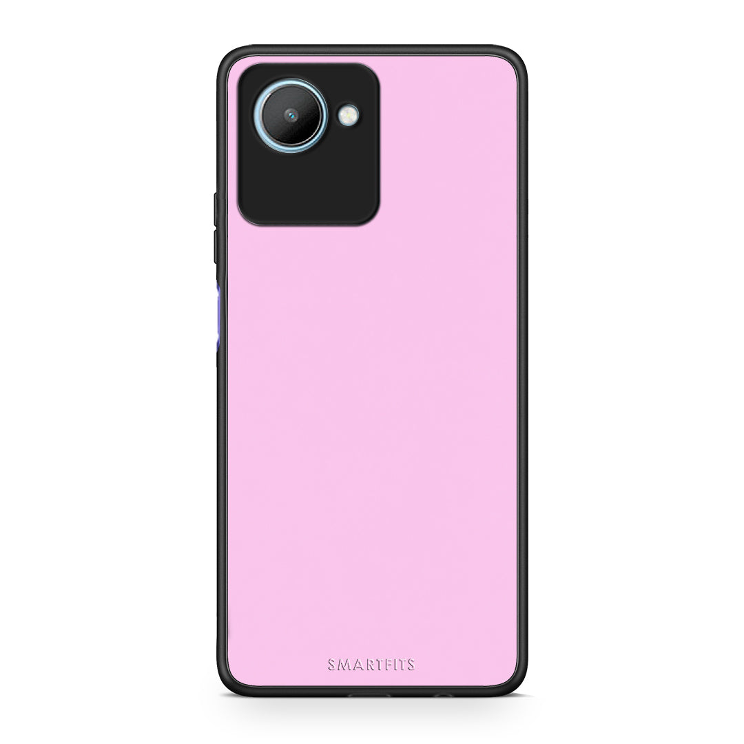Θήκη Realme C30 Cotton Candy Pink από τη Smartfits με σχέδιο στο πίσω μέρος και μαύρο περίβλημα | Realme C30 Cotton Candy Pink case with colorful back and black bezels