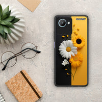 Thumbnail for Θήκη Realme C30 Yellow Daisies από τη Smartfits με σχέδιο στο πίσω μέρος και μαύρο περίβλημα | Realme C30 Yellow Daisies Case with Colorful Back and Black Bezels