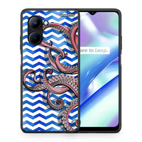 Thumbnail for Θήκη Realme C33 Chevron Devilfish από τη Smartfits με σχέδιο στο πίσω μέρος και μαύρο περίβλημα | Realme C33 Chevron Devilfish Case with Colorful Back and Black Bezels