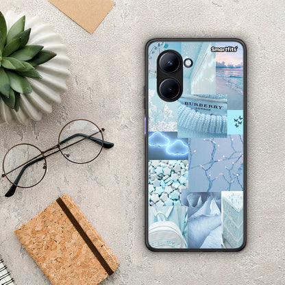 Θήκη Realme C33 Ciel Aesthetic Collage από τη Smartfits με σχέδιο στο πίσω μέρος και μαύρο περίβλημα | Realme C33 Ciel Aesthetic Collage Case with Colorful Back and Black Bezels