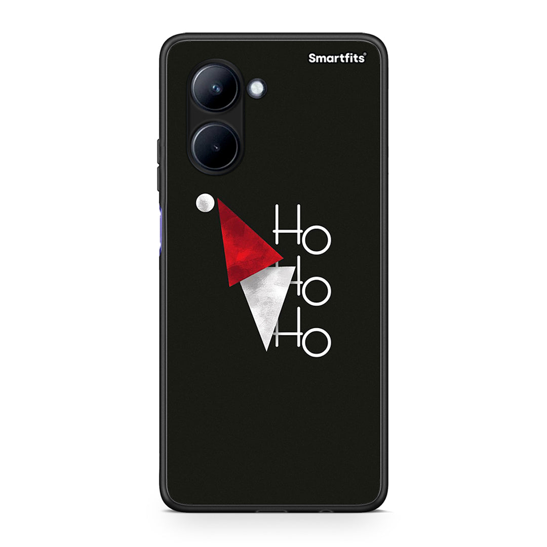 Θήκη Realme C33 Minimal Christmas από τη Smartfits με σχέδιο στο πίσω μέρος και μαύρο περίβλημα | Realme C33 Minimal Christmas Case with Colorful Back and Black Bezels