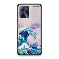 Thumbnail for Realme C35 Blue Waves θήκη από τη Smartfits με σχέδιο στο πίσω μέρος και μαύρο περίβλημα | Smartphone case with colorful back and black bezels by Smartfits