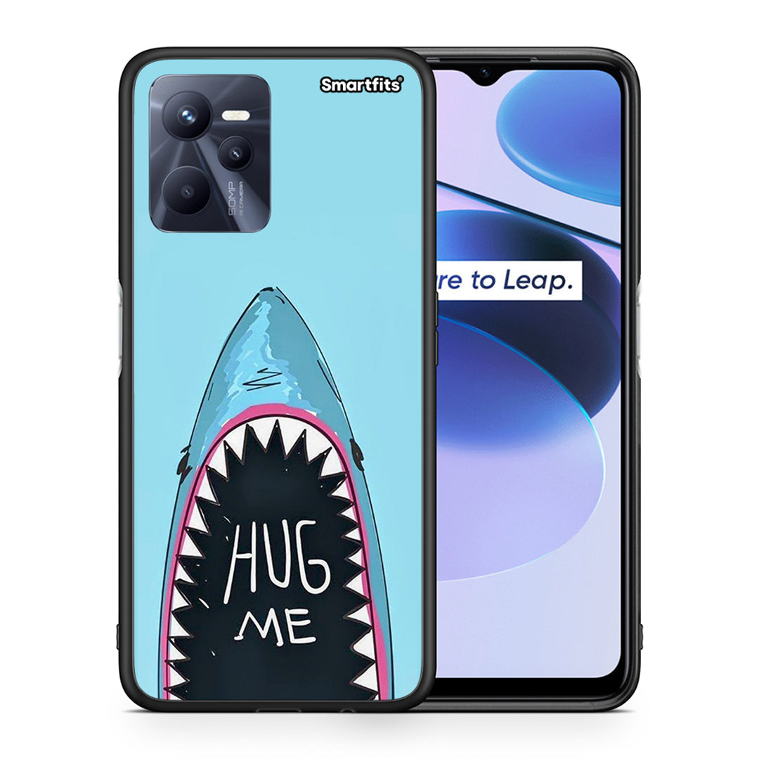 Θήκη Realme C35 Hug Me από τη Smartfits με σχέδιο στο πίσω μέρος και μαύρο περίβλημα | Realme C35 Hug Me case with colorful back and black bezels