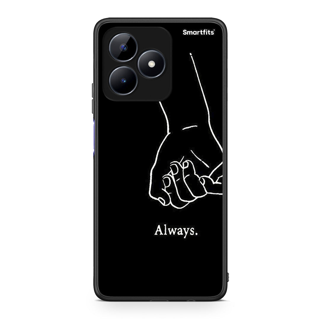 Realme C51 Always & Forever 1 Θήκη Αγίου Βαλεντίνου από τη Smartfits με σχέδιο στο πίσω μέρος και μαύρο περίβλημα | Smartphone case with colorful back and black bezels by Smartfits