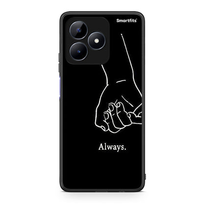 Realme C51 Always & Forever 1 Θήκη Αγίου Βαλεντίνου από τη Smartfits με σχέδιο στο πίσω μέρος και μαύρο περίβλημα | Smartphone case with colorful back and black bezels by Smartfits