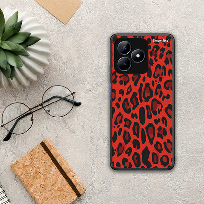 Animal Red Leopard - Realme C51 θήκη