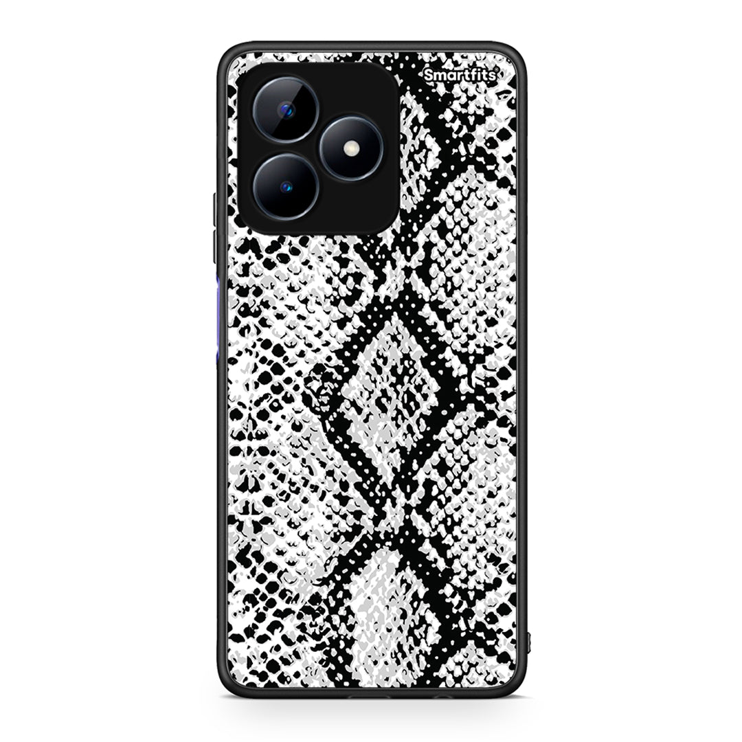 24 - Realme Note 50 White Snake Animal case, cover, bumper