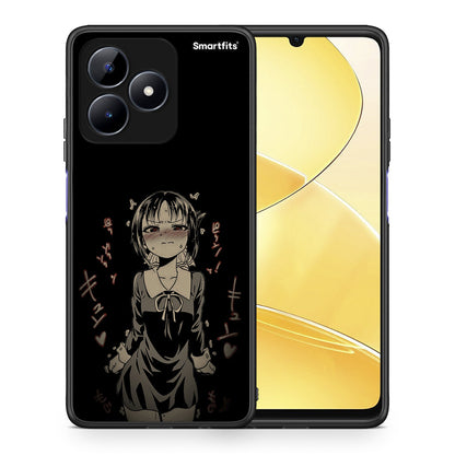 Θήκη Realme C51 Anime Girl από τη Smartfits με σχέδιο στο πίσω μέρος και μαύρο περίβλημα | Realme C51 Anime Girl case with colorful back and black bezels