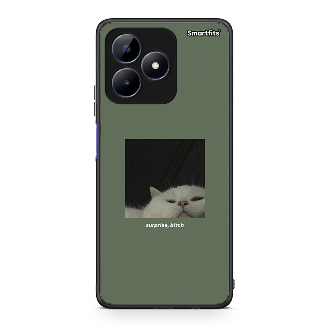 Realme Note 50 Bitch Surprise θήκη από τη Smartfits με σχέδιο στο πίσω μέρος και μαύρο περίβλημα | Smartphone case with colorful back and black bezels by Smartfits