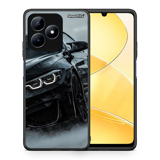 Θήκη Realme C51 Black BMW από τη Smartfits με σχέδιο στο πίσω μέρος και μαύρο περίβλημα | Realme C51 Black BMW case with colorful back and black bezels
