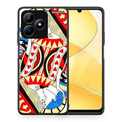 Θήκη Realme Note 50 Card Love από τη Smartfits με σχέδιο στο πίσω μέρος και μαύρο περίβλημα | Realme Note 50 Card Love case with colorful back and black bezels