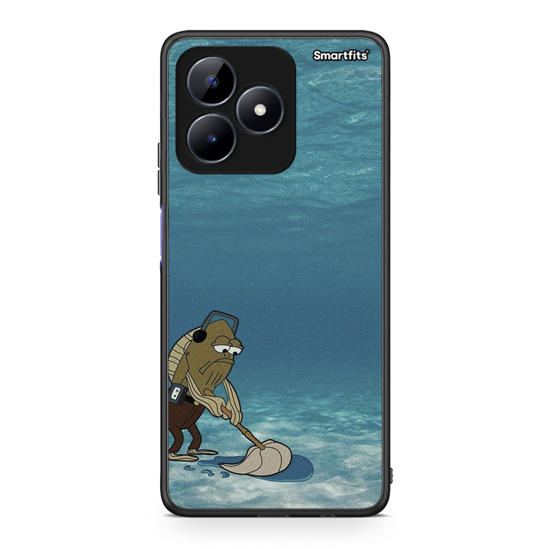 Realme Note 50 Clean The Ocean Θήκη από τη Smartfits με σχέδιο στο πίσω μέρος και μαύρο περίβλημα | Smartphone case with colorful back and black bezels by Smartfits