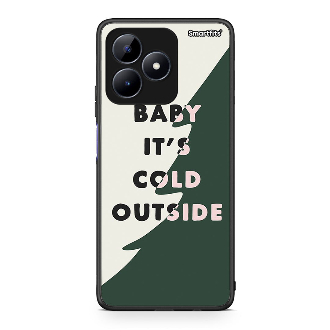Realme Note 50 Cold Outside θήκη από τη Smartfits με σχέδιο στο πίσω μέρος και μαύρο περίβλημα | Smartphone case with colorful back and black bezels by Smartfits