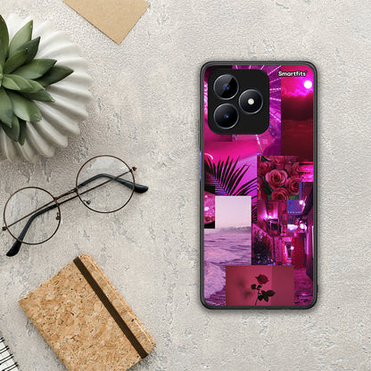 Collage Red Roses - Realme C51 θήκη