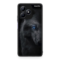 Thumbnail for Realme C51 Dark Wolf θήκη από τη Smartfits με σχέδιο στο πίσω μέρος και μαύρο περίβλημα | Smartphone case with colorful back and black bezels by Smartfits