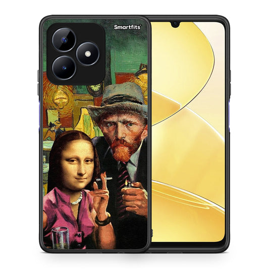 Θήκη Realme C51 Funny Art από τη Smartfits με σχέδιο στο πίσω μέρος και μαύρο περίβλημα | Realme C51 Funny Art case with colorful back and black bezels