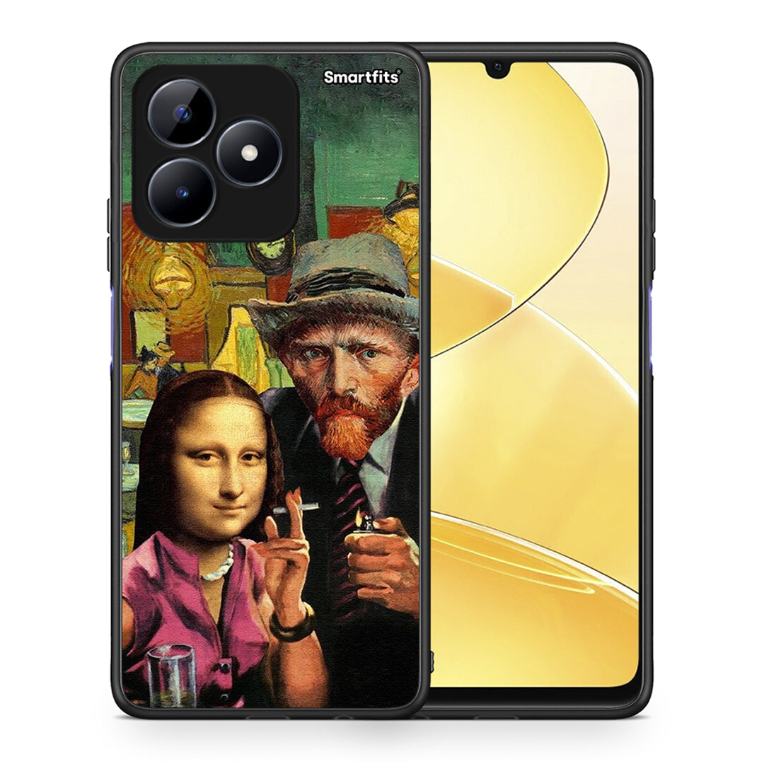 Θήκη Realme Note 50 Funny Art από τη Smartfits με σχέδιο στο πίσω μέρος και μαύρο περίβλημα | Realme Note 50 Funny Art case with colorful back and black bezels