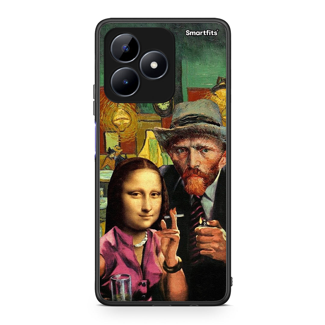 Realme C51 Funny Art θήκη από τη Smartfits με σχέδιο στο πίσω μέρος και μαύρο περίβλημα | Smartphone case with colorful back and black bezels by Smartfits