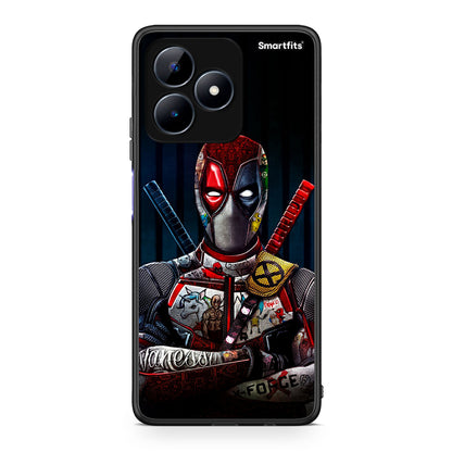 Realme C51 Funny Guy θήκη από τη Smartfits με σχέδιο στο πίσω μέρος και μαύρο περίβλημα | Smartphone case with colorful back and black bezels by Smartfits