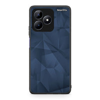 Thumbnail for 39 - Realme Note 50 Blue Abstract Geometric case, cover, bumper