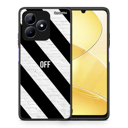 Θήκη Realme C51 Get Off από τη Smartfits με σχέδιο στο πίσω μέρος και μαύρο περίβλημα | Realme C51 Get Off case with colorful back and black bezels