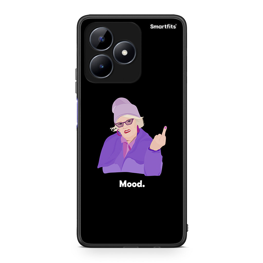 Realme Note 50 Grandma Mood Black θήκη από τη Smartfits με σχέδιο στο πίσω μέρος και μαύρο περίβλημα | Smartphone case with colorful back and black bezels by Smartfits